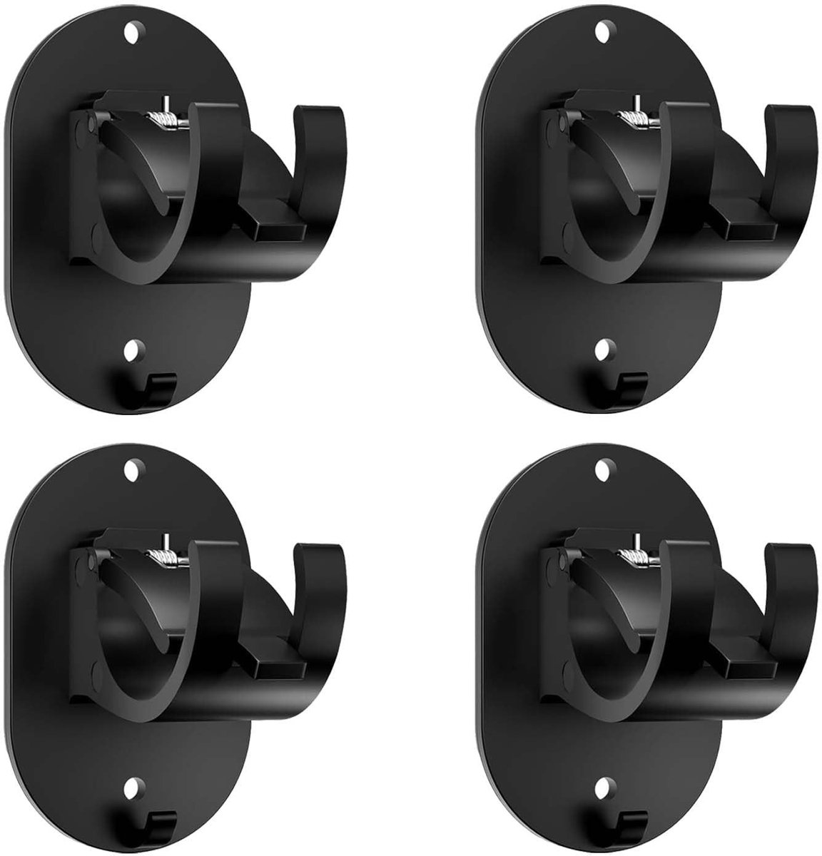 Dailygoods- Gordijnhaken zonder boren - Zelfklevend - Gordijnroedehouders - Haken voor gordijnen - Praktisch ontwerp - Eenvoudig te installeren - Gordijnroedehouder