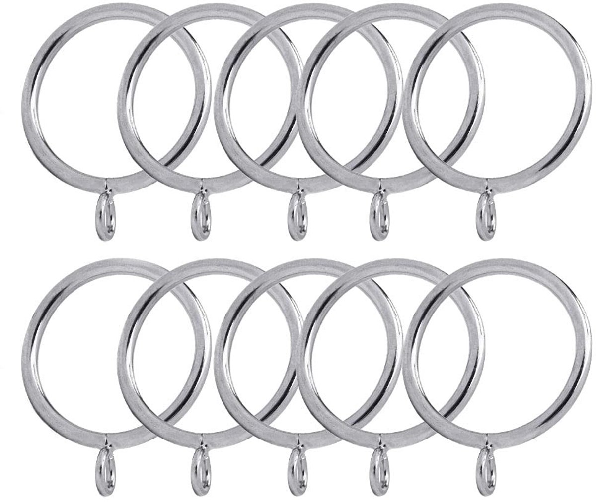 Dailygoods- Gordijnringen 40 Stuks - Gordijnringen met Oogje - Roestvrij Staal - 2,2 Inch - Duurzaam - Krasbestendig - Drapery Rings