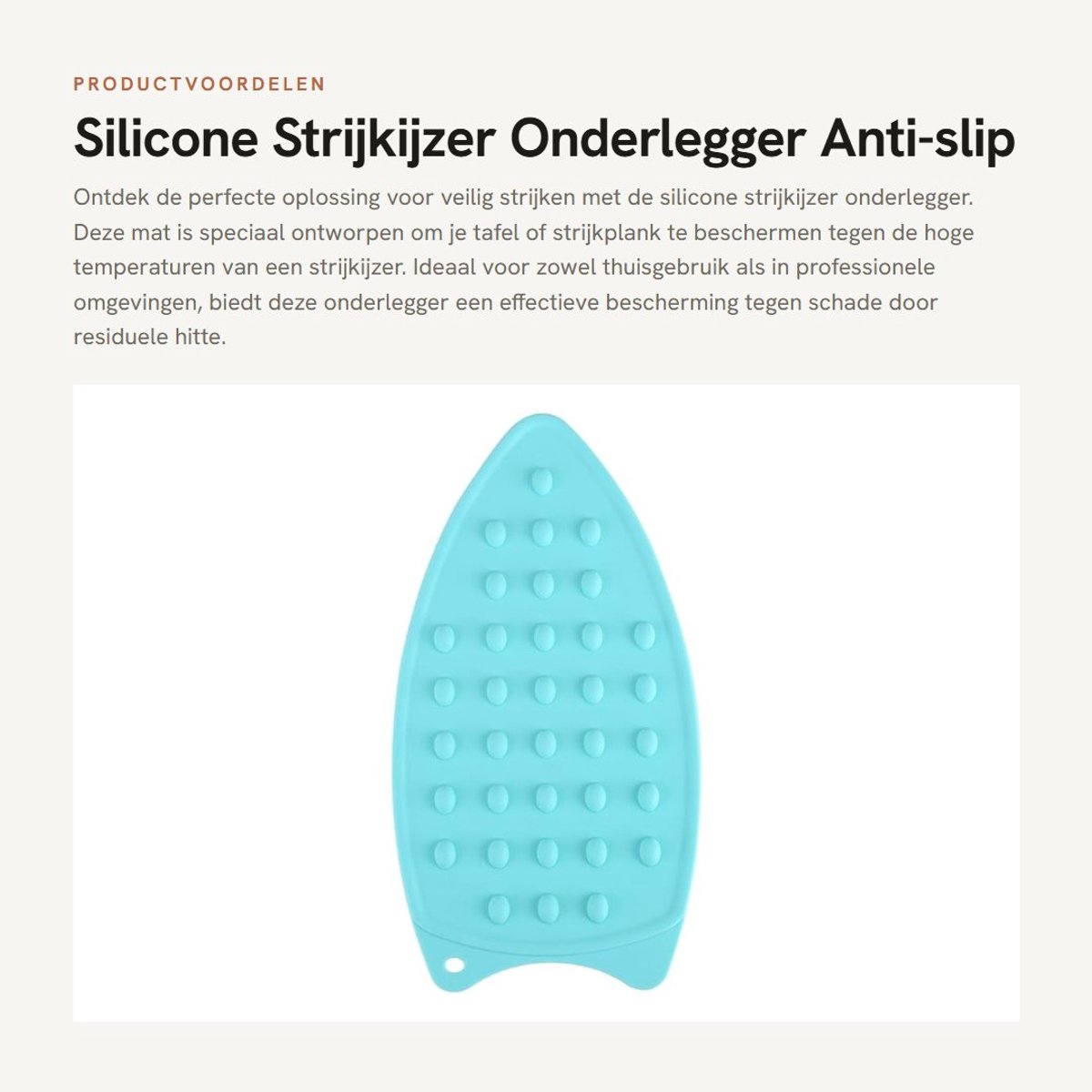 Solidchoice- Strijkmat Hittebestendig - Siliconen Antislip - Compacte Opberging - Tafelbescherming - Voedingskwaliteit - Ultra Zacht - Strijkijzer Mat