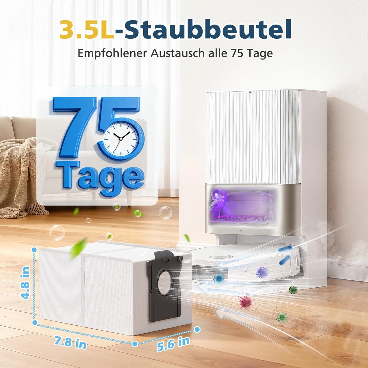 Dailygoods- Stofzuigerzakken 14 Stuks - Capaciteit 3,5 L - Compatibel met Dreame L20/X30/X40/X50 - Mova E30/V50/E40/P50 - Ultra Stofzuigerzakken - Stofzuigerzak