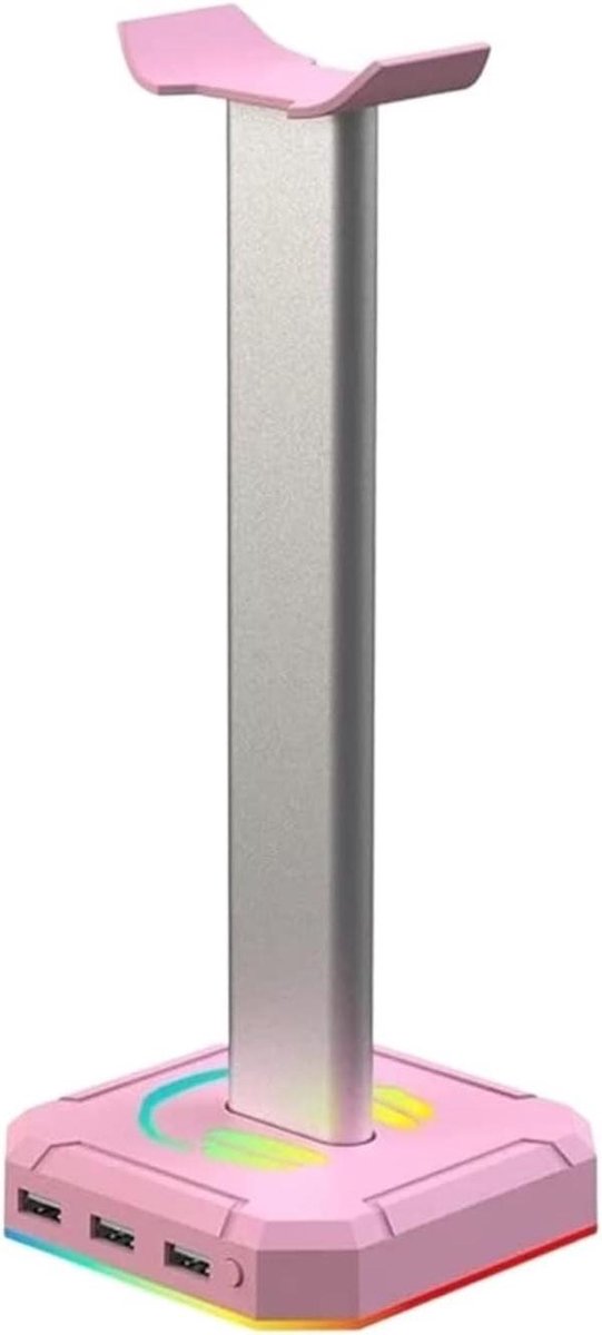 Hoofdtelefoonhouder - Headsetstandaard - Bureau Organisatie - Met USB Opladen - 10.5 Inch Hoog - Blauw