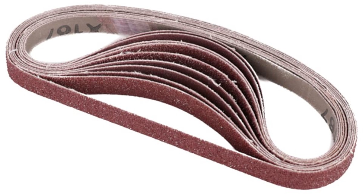 Dailygoods- Schurende Riemen 13mm x 457mm - Aluminium Oxide - 120 Grit - Riem Sander - 20 Stuks - Schuurkwaliteit - Schuurbanden