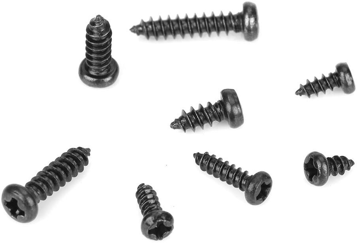 Dailygoods- Kruiskopschroeven Set 400 Stuks - Roestvrij Staal - Houtbewerking - Assortiment 8 Maten - Duurzaam - Kunststof Koffer - Schroeven