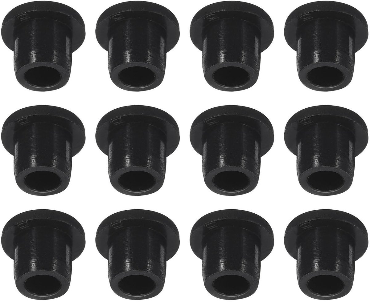 Dailygoods- Knopplug 12 Stuks - Waterdichte Rubberen Knopplug - H10 - Temperatuurbestendig tot 250 °C - Eenvoudig te Installeren - Duurzaam - Rubberen Stop