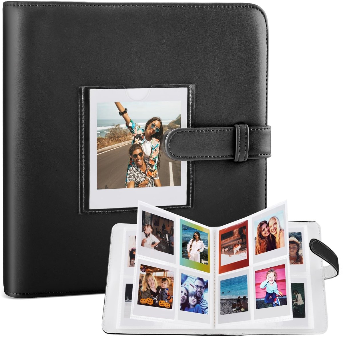 Dailygoods- Fotoalbum 288+1 vakjes - Compatibel met Fujifilm Instax Square/SQ1/SQ6/SQ10/SQ20/SQ40 - Extra grote capaciteit - Volledige bescherming - Hoogwaardig PU-leder - 36 pagina’s met 8 foto’s per pagina - Fotoboek