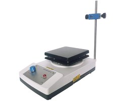 Magnetische roerder - Verwarmingsplaat - Laboratoriumwerk - Intelligent digitaal display - 180 x 180mm - Zilver