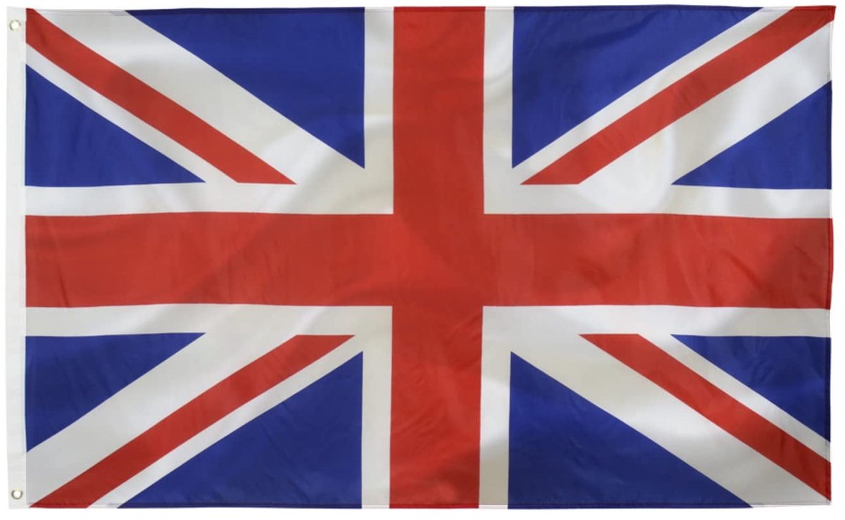 Dailygoods- Britse Vlag 3x5FT - Hoogwaardige Vlag - Duurzaam Polyester - Binnen/Buiten Gebruik - Vlaggenmast - Lichtgewicht Materiaal