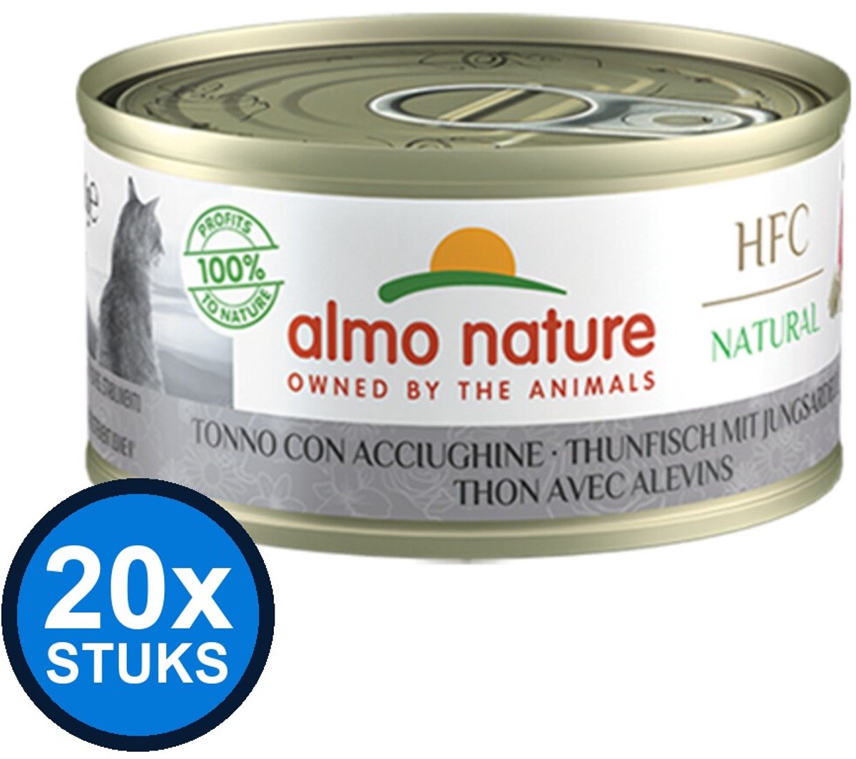 Almo Nature Almo Nature HFC - Tonijn & Ansjovis - Kattenvoer Natvoer - 70g