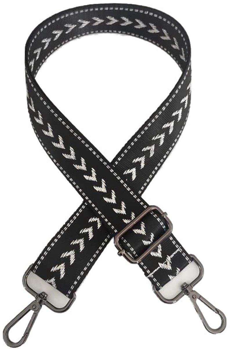 Dailygoods- Schouderriem Verstelbaar 80-130 cm - Brede Tasriem 3,8 cm - Schouderband voor Tas - Draagriem voor Handtassen - Hoge Kwaliteit - Duurzame Hardware