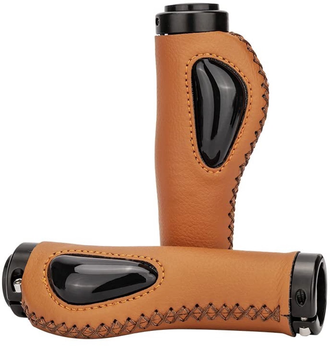 Dailygoods- Fietsgreep Schokabsorptie - Siliconen Handvat - Antislip Grip - Vloeibare Siliconen - 22,2 mm Diameter - Comfortabele Pasvorm - Fietsgrips