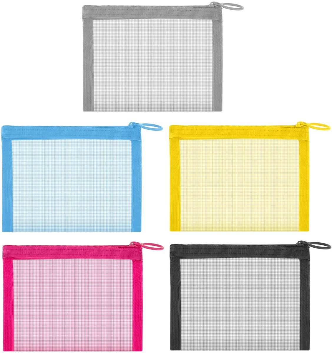 Dailygoods- Make-up Organizer Draagbaar - 5 Stuks Mini Rits Zakken - Mesh Toilettas - Opslag Zakje - Voor Lippenstift - Dagelijkse Accessoires