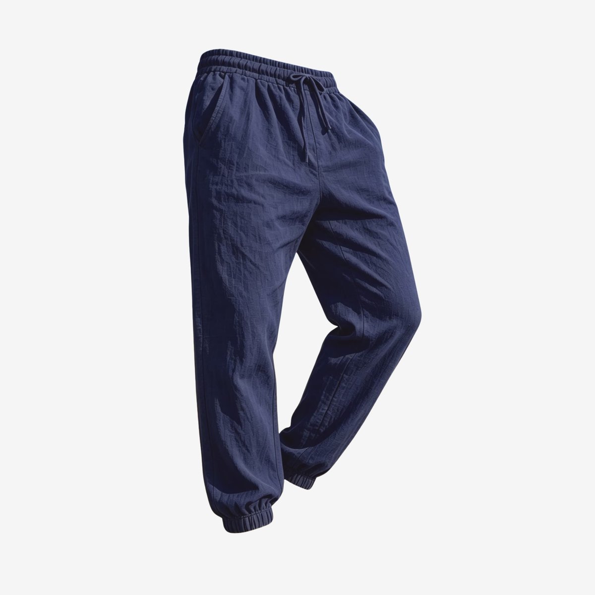 Currero Linnen Broek Heren - Zomerbroek - Volwassenen - Lange Broek - Pantalon - Strandbroek - Zomer - Ibiza Stijl - Marineblauw L