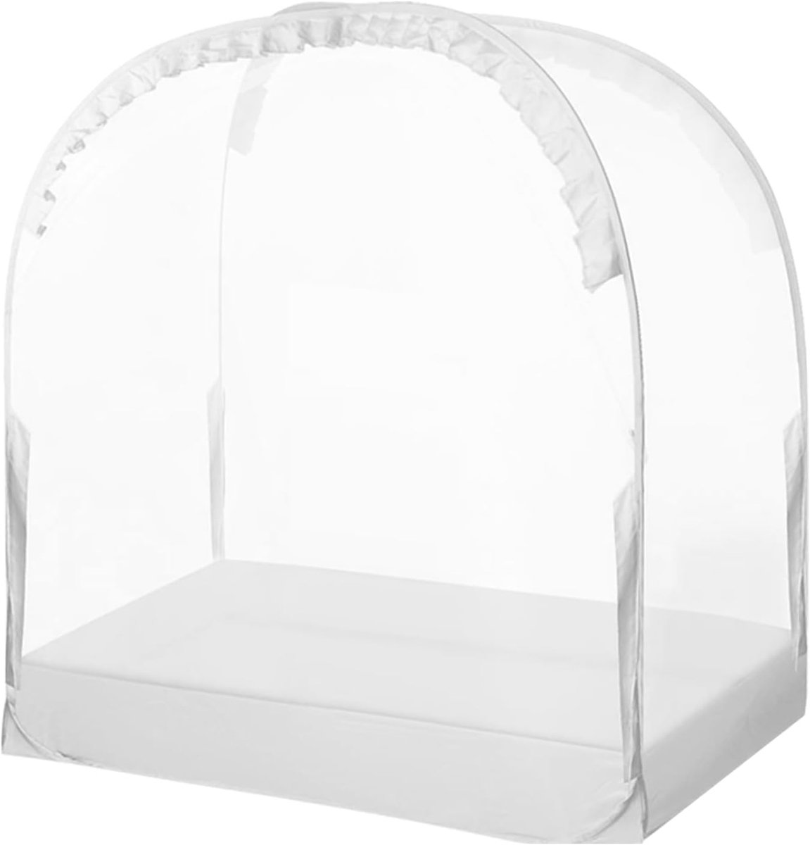 Babybed Tent - Kinderkamer Bescherming - Veilige Slaap - Ademend Mesh - 130 x 70 cm - Wit