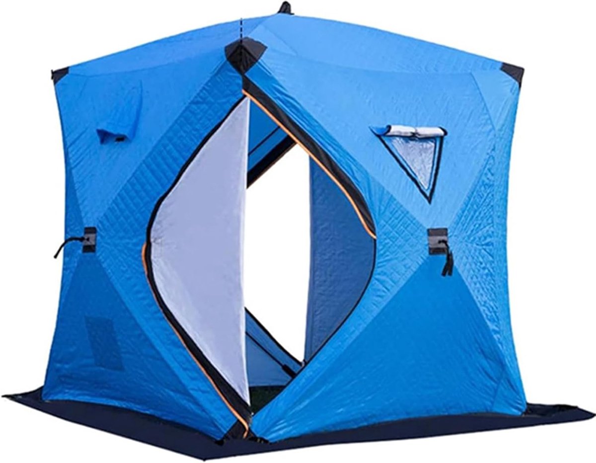 Draagbare IJs Vistent - Winter Schuilplaats - Buiten Vissen - Snelle Opzet - 200x200x210cm - Blauw