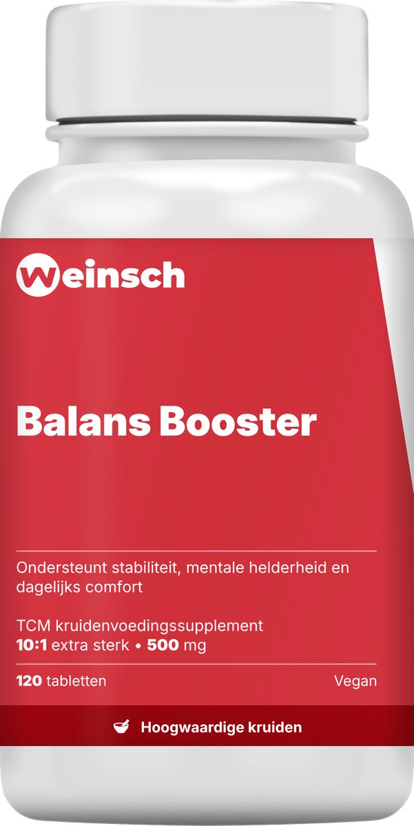 Weinsch Balans Booster (Ban Xia Bai Zhu Tian Ma Pian) | 10:1 extra sterk | 500mg | 120 tabletten