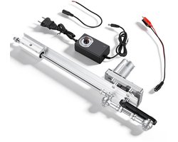 Lineaire Actuator - Motor Hefpiston - Doe-het-zelf Projecten - Verstelbare Slag - 2-8 cm Slag - Zilver