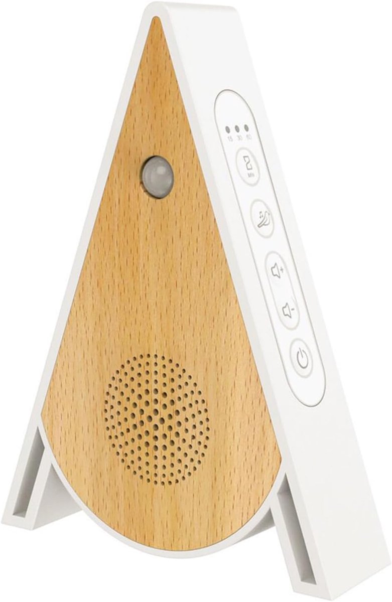 Geluidsbox Natuur - Slaapgeluiden Apparaat - Ontspannend Slapen - Slimme Bewegingssensor - Compact Ontwerp - Wit
