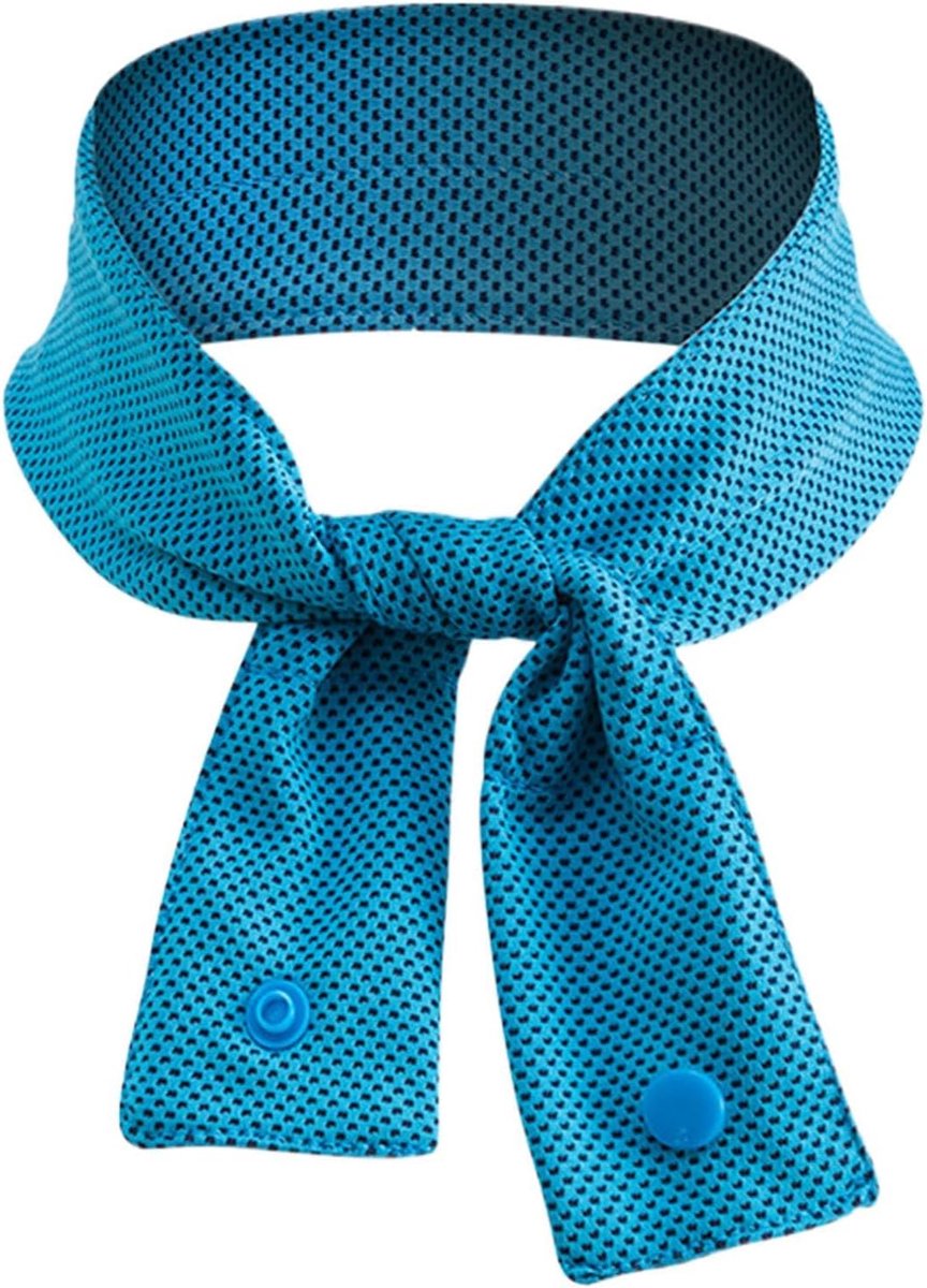 Verkoelende Neksjaal - Sportkoeldoek Nek - Buitenactiviteiten Comfort - Verdampingstechniek Koeling - 67x5cm - Blauw