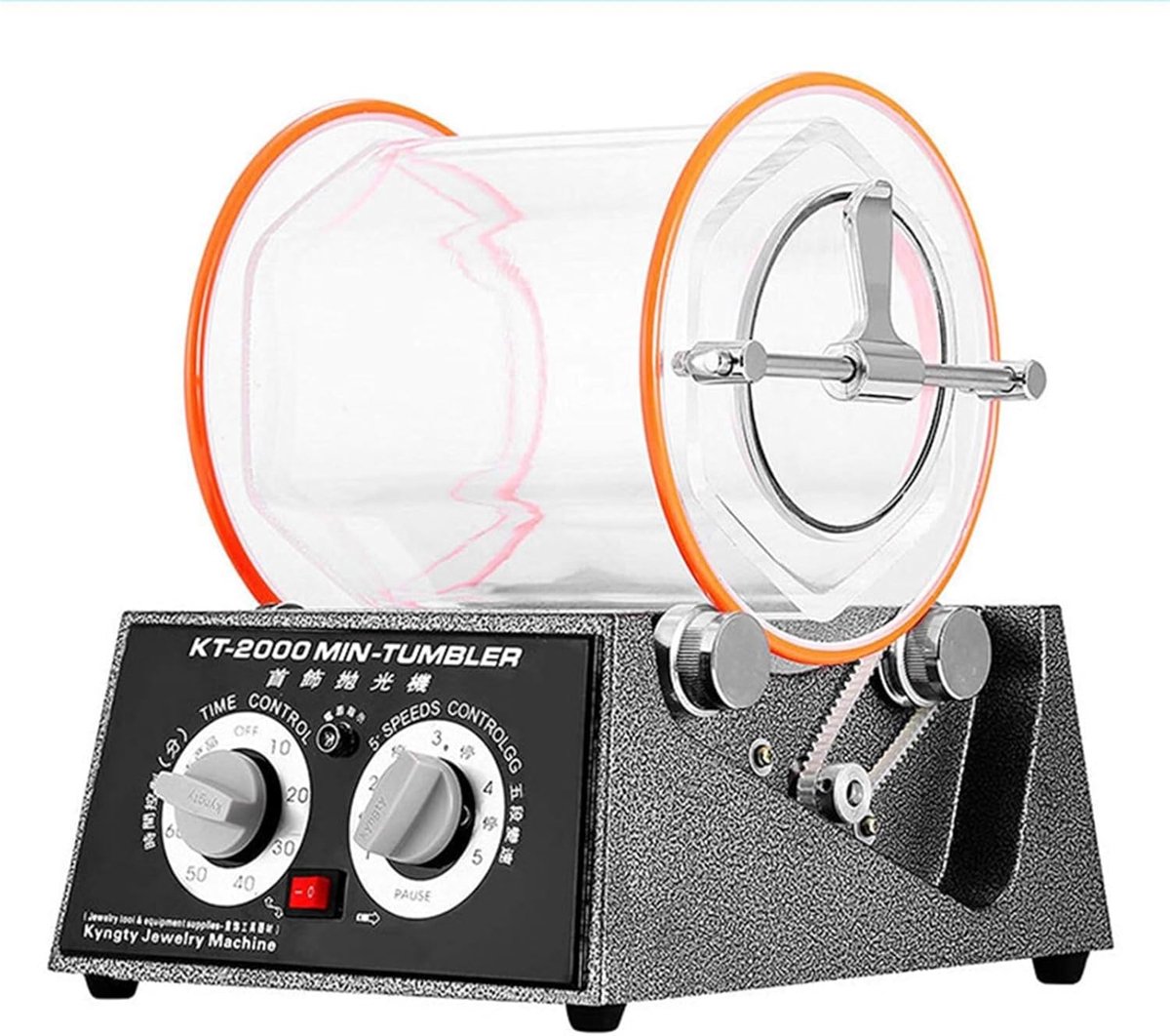Edelsteenslijpmachine - Mini polijstmachine - Sieraden afwerken - Verstelbare snelheden - 5 kg capaciteit - One Color