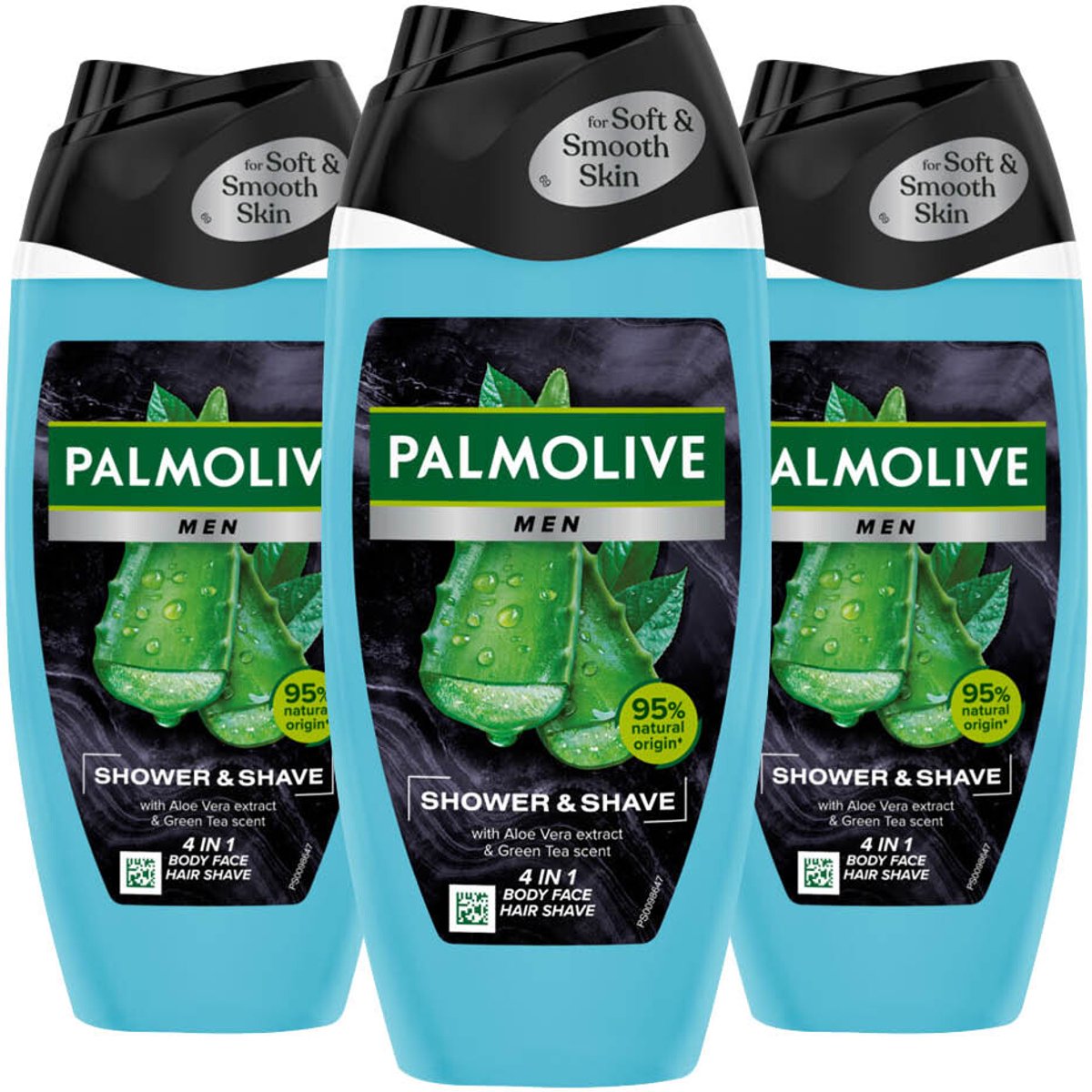 Palmolive - Men 4in1 Shower & Shave - 3 x 250 ml - Voordeelverpakking