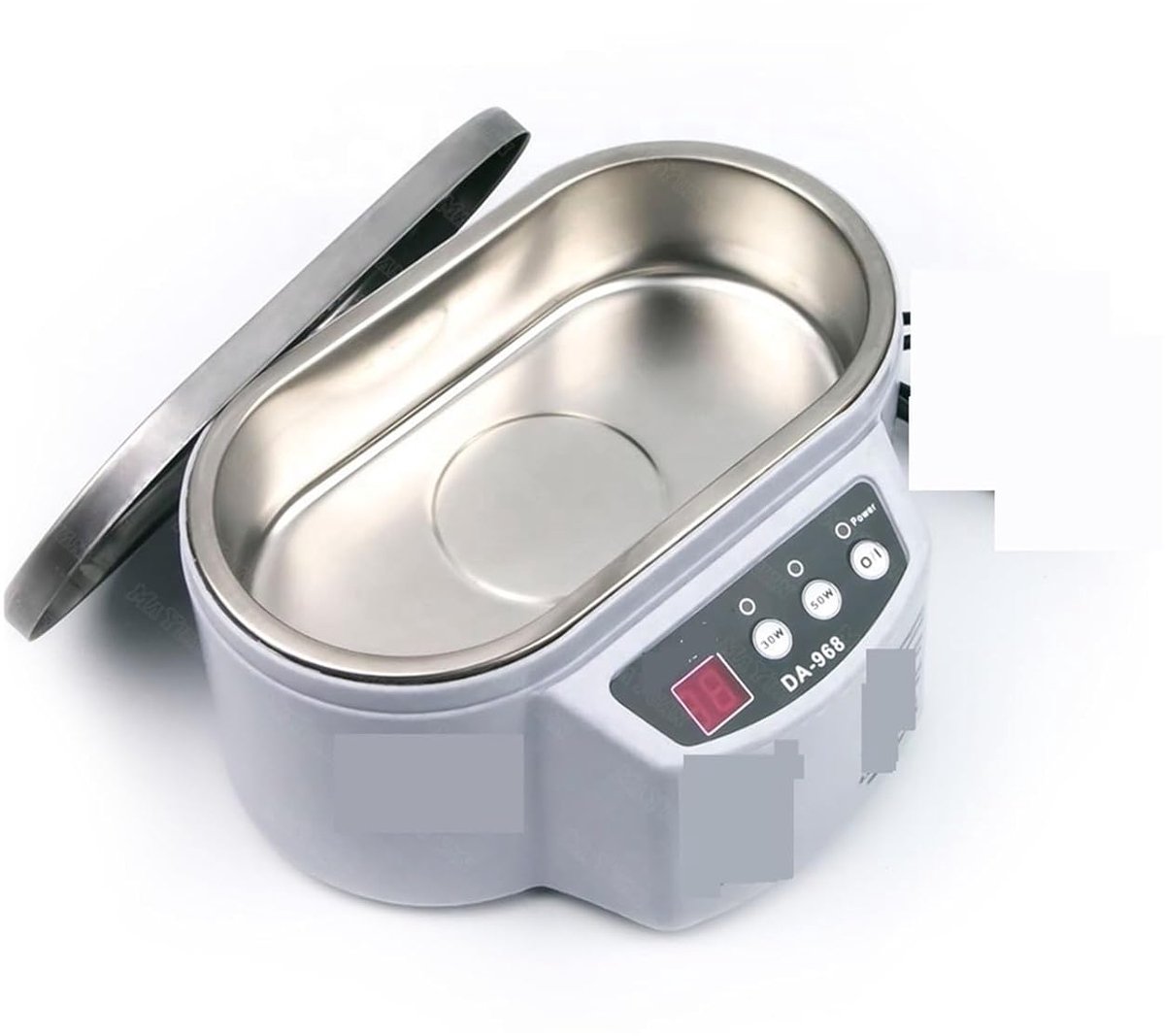 Ultrasone Reiniger - Digitale Cleaner - Sieraden Reinigen - Verbeterde Ultravibraties - Compact Formaat - Zilver