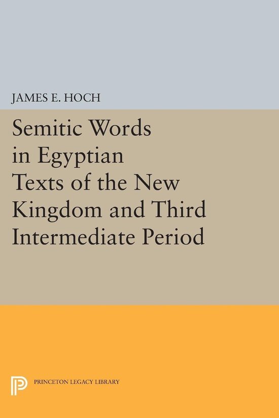 Princeton Legacy Library- Semitic Words in Egyptian Texts of ... - cover