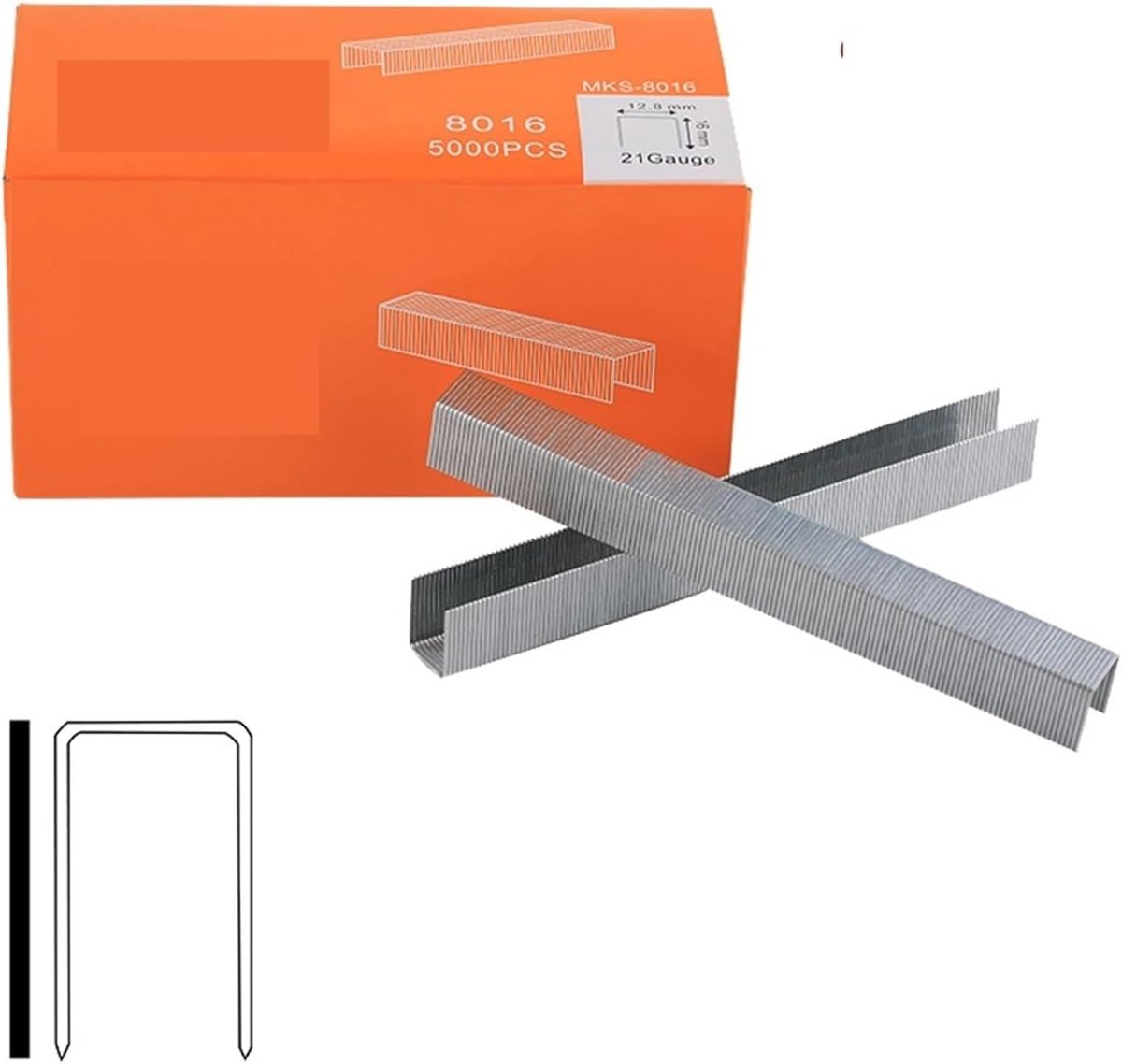 Pneumatische Tacker - Nail Gun - Meubelproductie - Lage Geluidsuitstoot - 4-16mm Spijker - Blauw