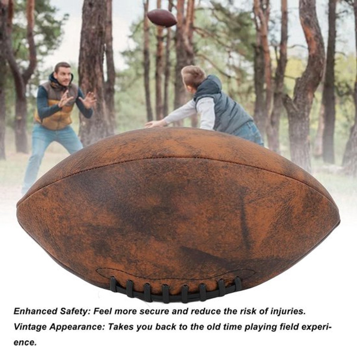 Allecto Plus - Rugbybal van PU met uitstekende elasticiteit - Maat 9 voor