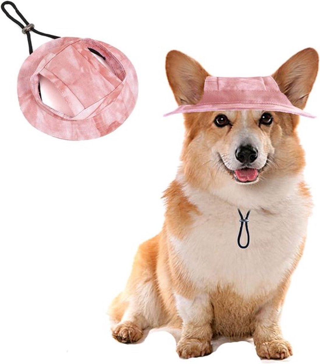 Katoenen hondehoed Allecto Plus roze, matigend voor katten en puppy's