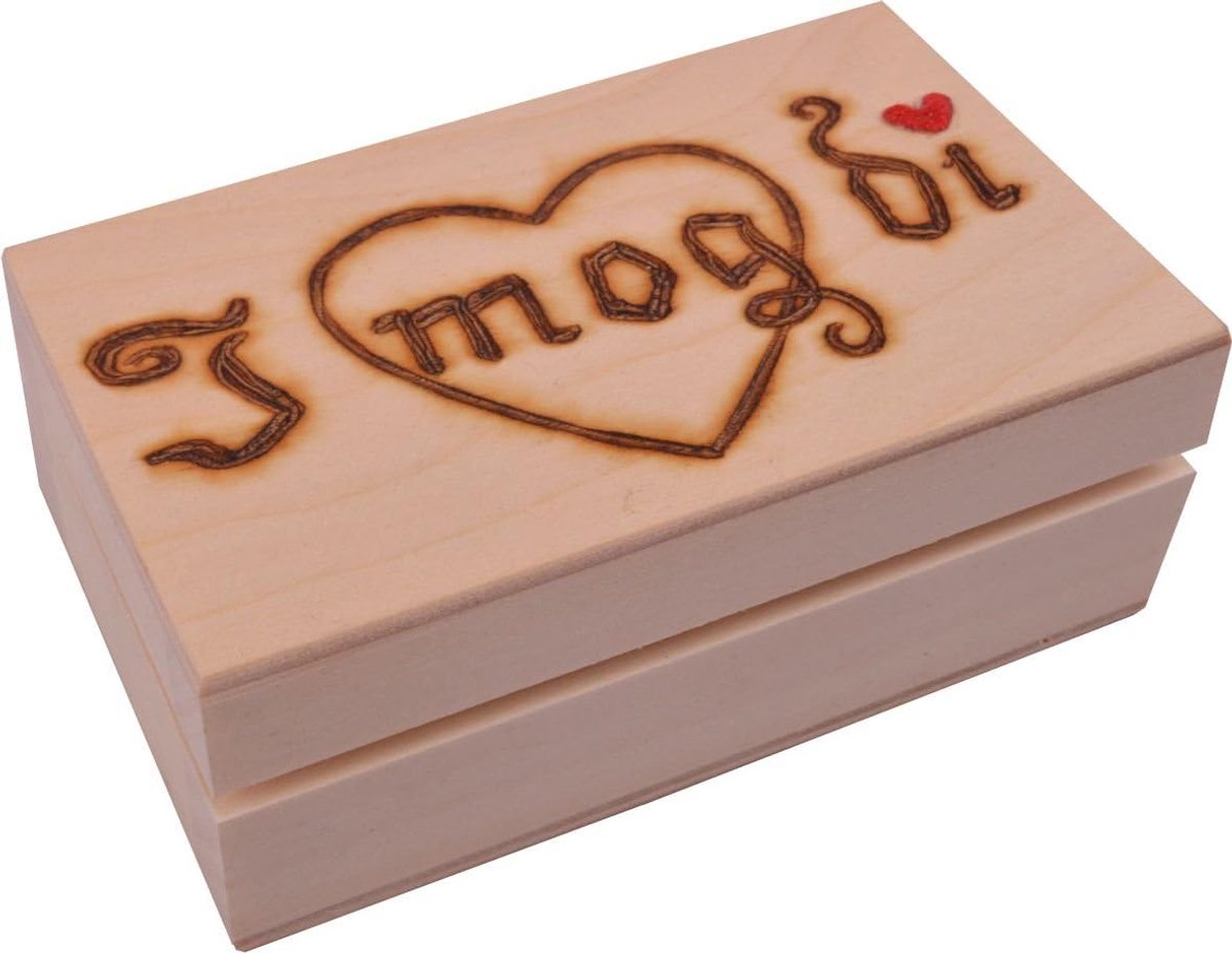 Houten Opbergkoffer - Opbergdoos Deksel - Veilige Opslag - Natuurlijk Sparrenhout - 10 cm - Houtkleur