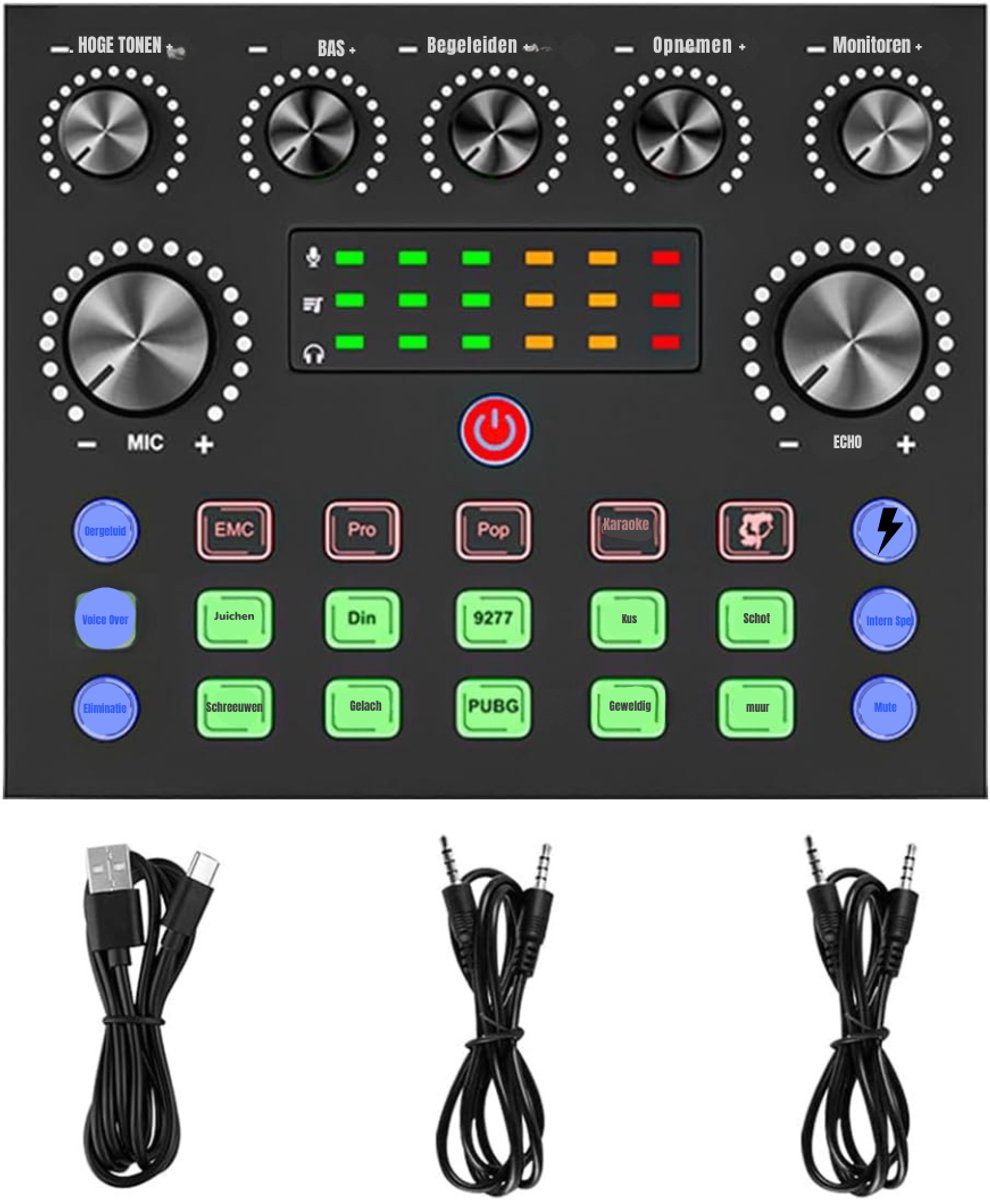 QORA® Stemvervormer - Voice Changer - Voor Kinderen en Volwassenen - Zwart - 19 cm x 13 cm x 5 cm