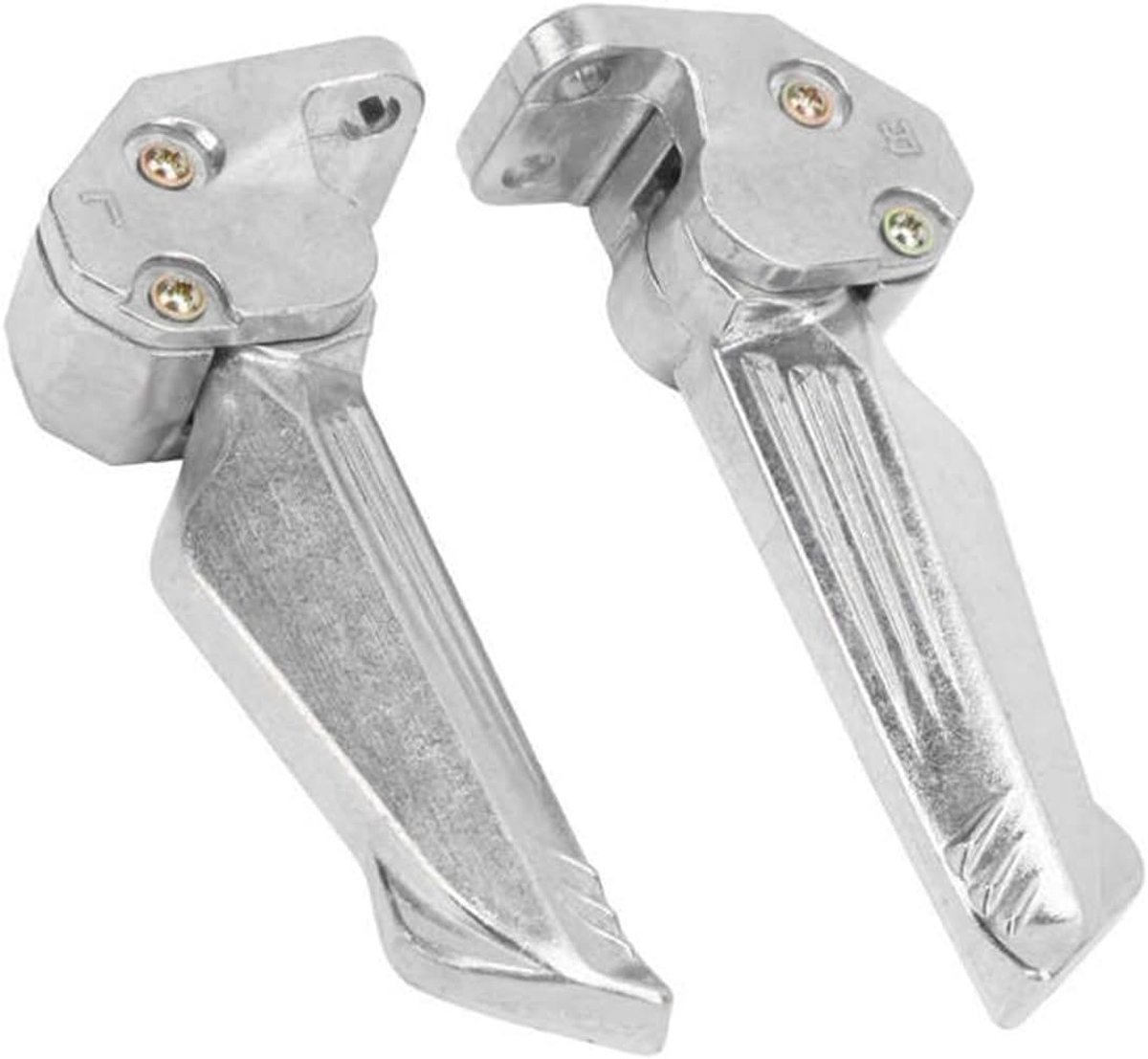 Motorfiets Voetsteunen - Pedaal Bevestiging - Veilige Grip - Universele Montage - 2 stuks - Zilver