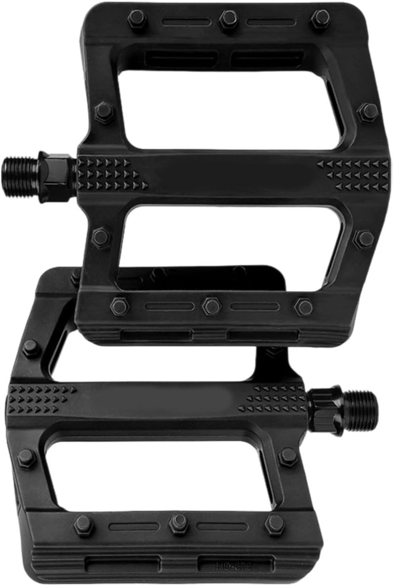 Fiets pedaal adapters - Pedaalconversie Fietspedalen - Fietservaring Verbeteren - Antislip Nylon - 11 x 11 x 3 cm - Zwart