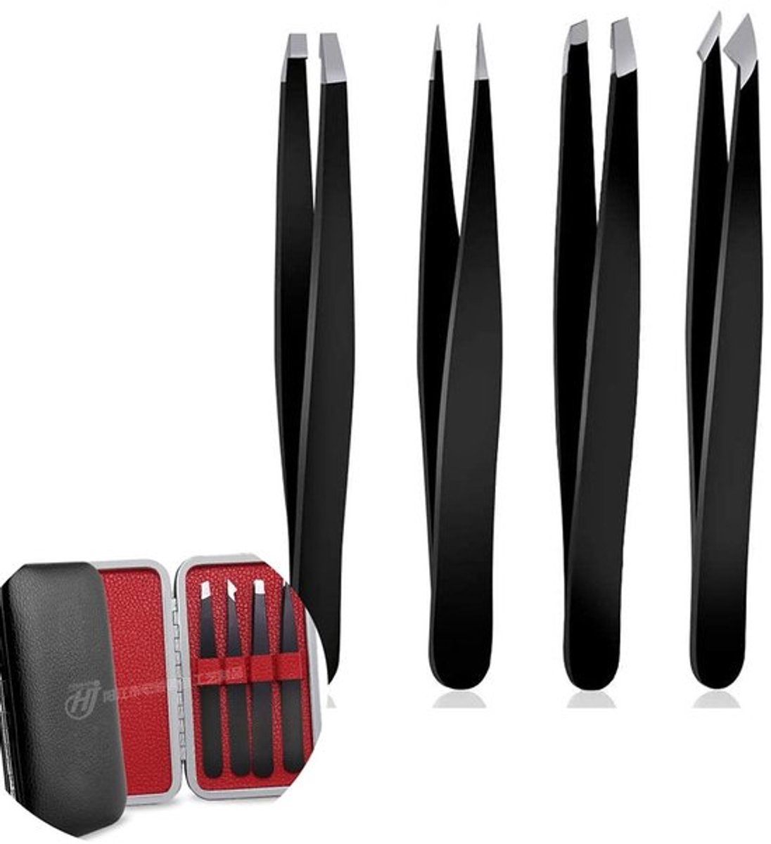 Store_8 - Professionele pincetten - Roestvrij staal - Voor nauwkeurig epileren