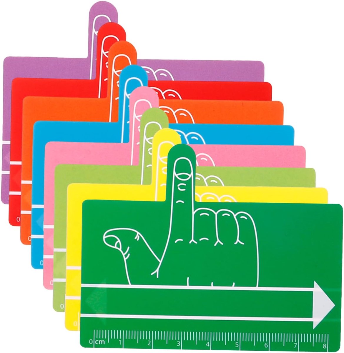 Leeshulpmiddel voor Kinderen - Focus Vinger Mark - Helpt Lezen - Visuele Tracking - 40 Stuks - Diverse Kleuren
