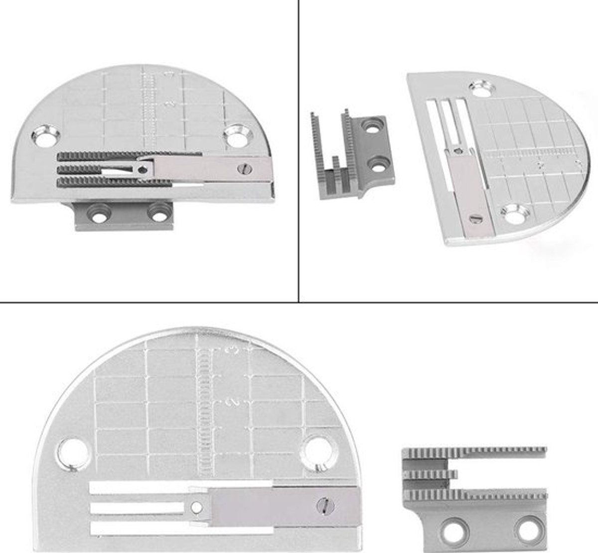 Jhubersproducts - Naaldplaat Naaivoet Set - Voor Industriële Naaimachines - 2,6 x