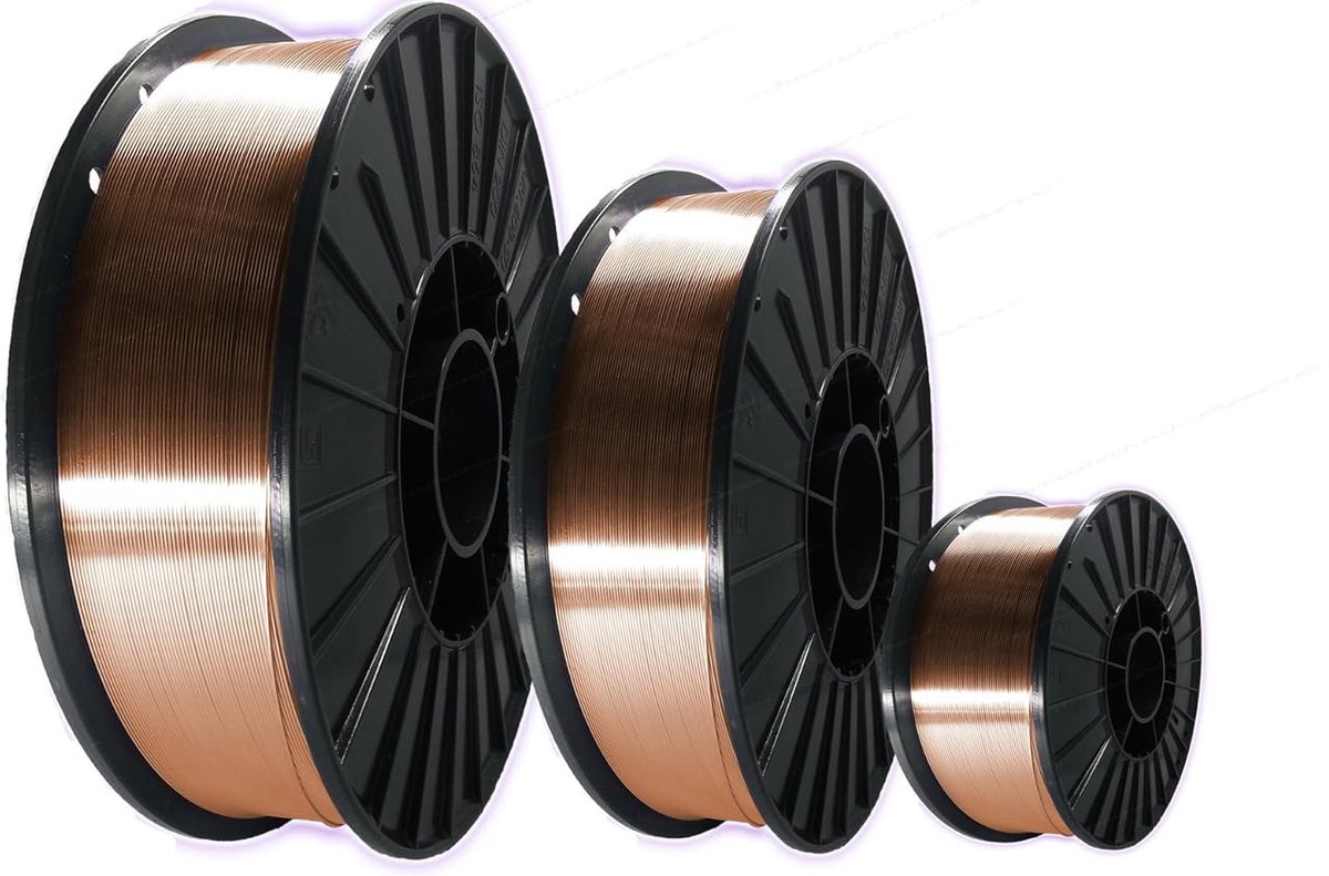Lasdraad MIG/MAG - Soldeerdraad Koper - Metaalverbindingen Maken - Kruisvrije Spoel - 1.0 mm 5 kg - Koperkleurig