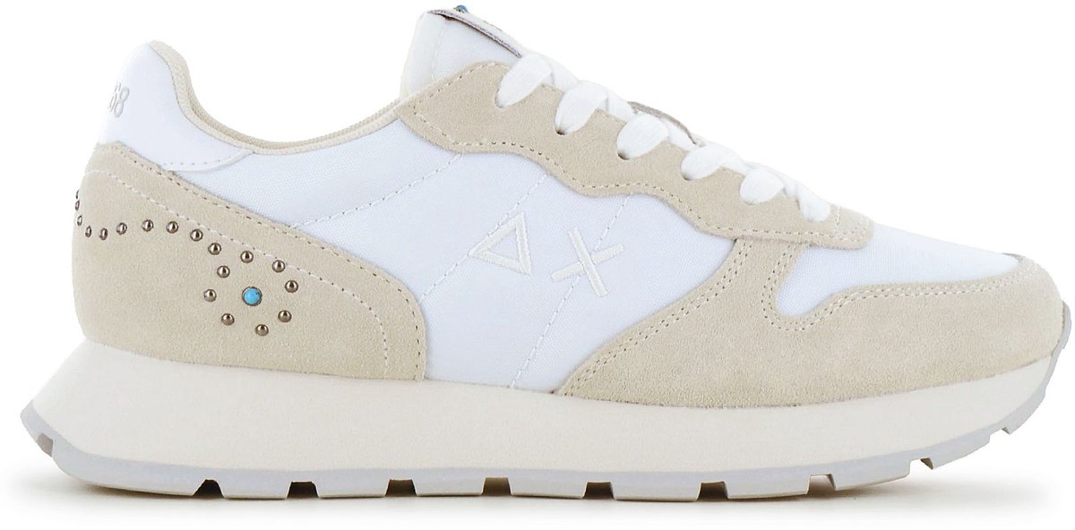 SUN68 Ally Studs - Dames Sneakers Schoenen Wit Z36205-01 , Maat: EU 41