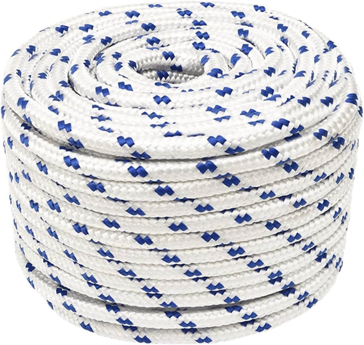 Boottouw Polypropyleen - Multifunctioneel Touw - Watersport Gebruik - Weerbestendig Gevlochten - 100 Meter 12mm - Wit
