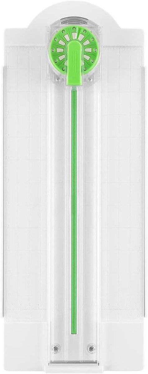 Papier Snijder - Hobby Snijapparaat - Kaarten Maken - 12 Vormen In 1 - 41.5 x 16.5 cm - Wit