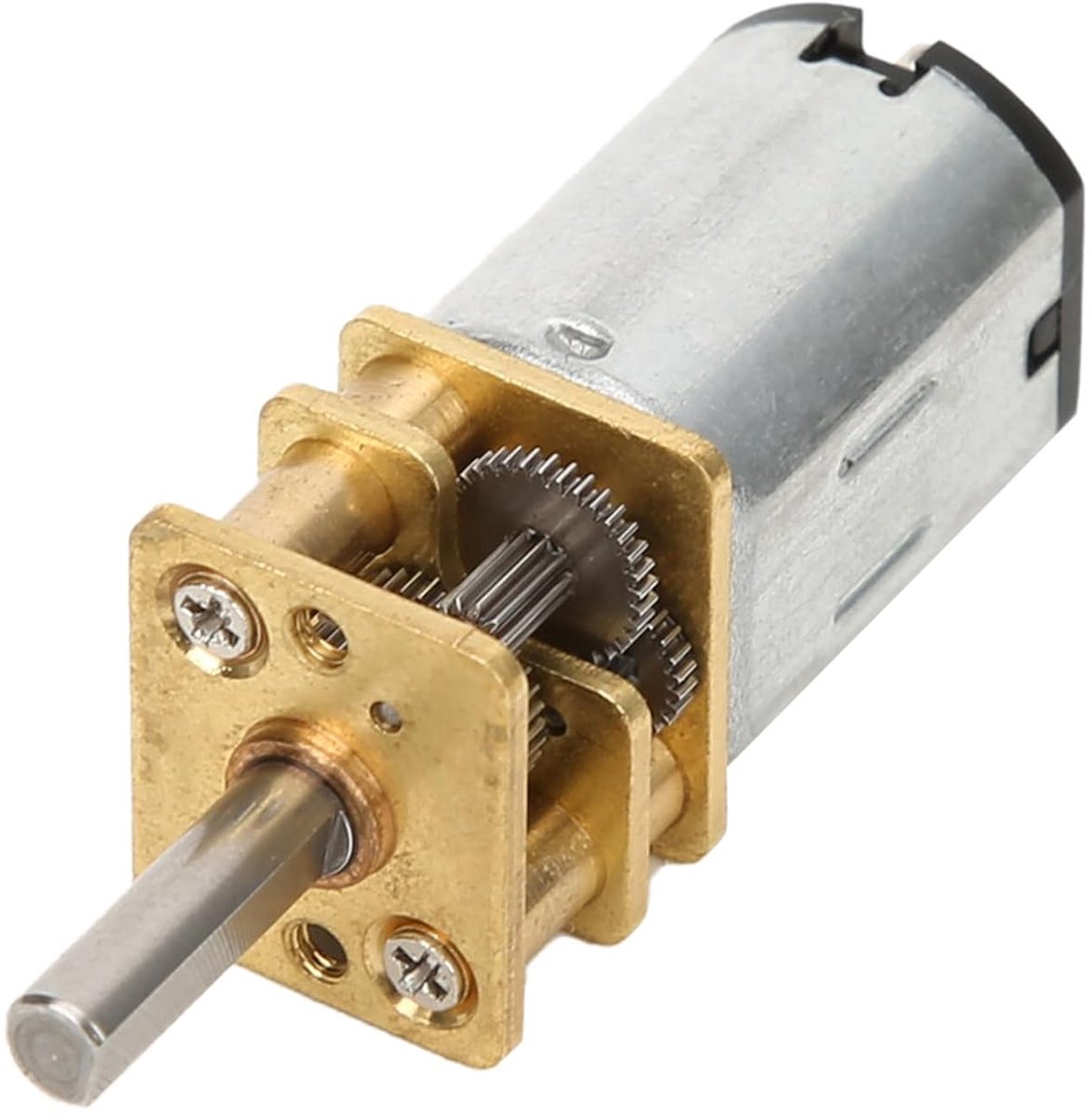 Reductiemotor DC-motor - Metalen versnellingsbak - Modelbouw projecten - Variabele snelheden - 3V 100 tpm - Metaal