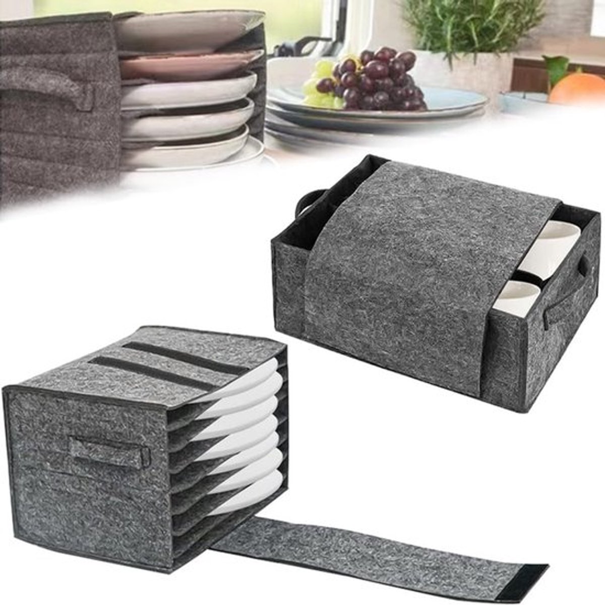 MTTProducts - Felt Plate Holders - Camping Accessoires - Duurzaam en