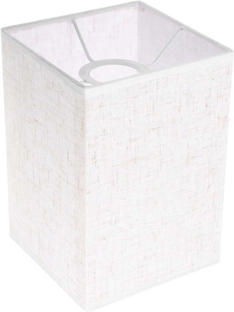 Linnen Lampenkap - Beige - Handgemaakt - Stabiliteit door Sterk Frame - Voor Tafellamp en Staande Lamp