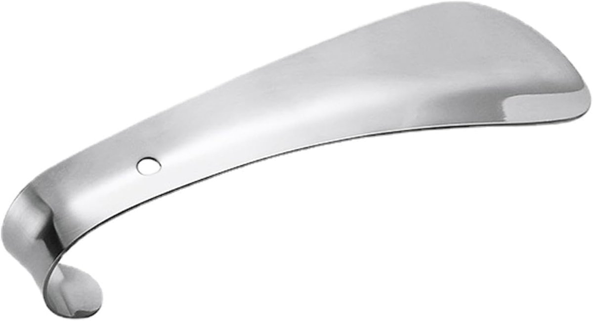 Roestvrijstalen schoenlepel - Hulpmiddel aantrekken - Dagelijks gebruik - Lange metalen handgreep - 145 cm - Metaal