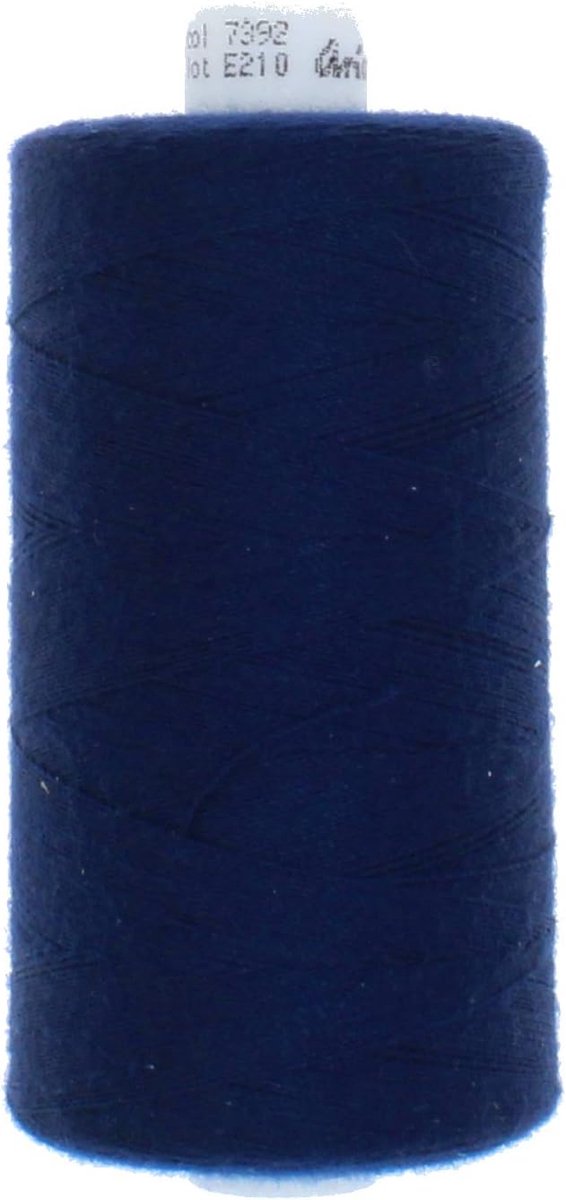 Naaigaren Set - Polyester Garen - Kleding Repareren - Hoge Scheurvastheid - 1000 Meter - Diepdonkerblauw