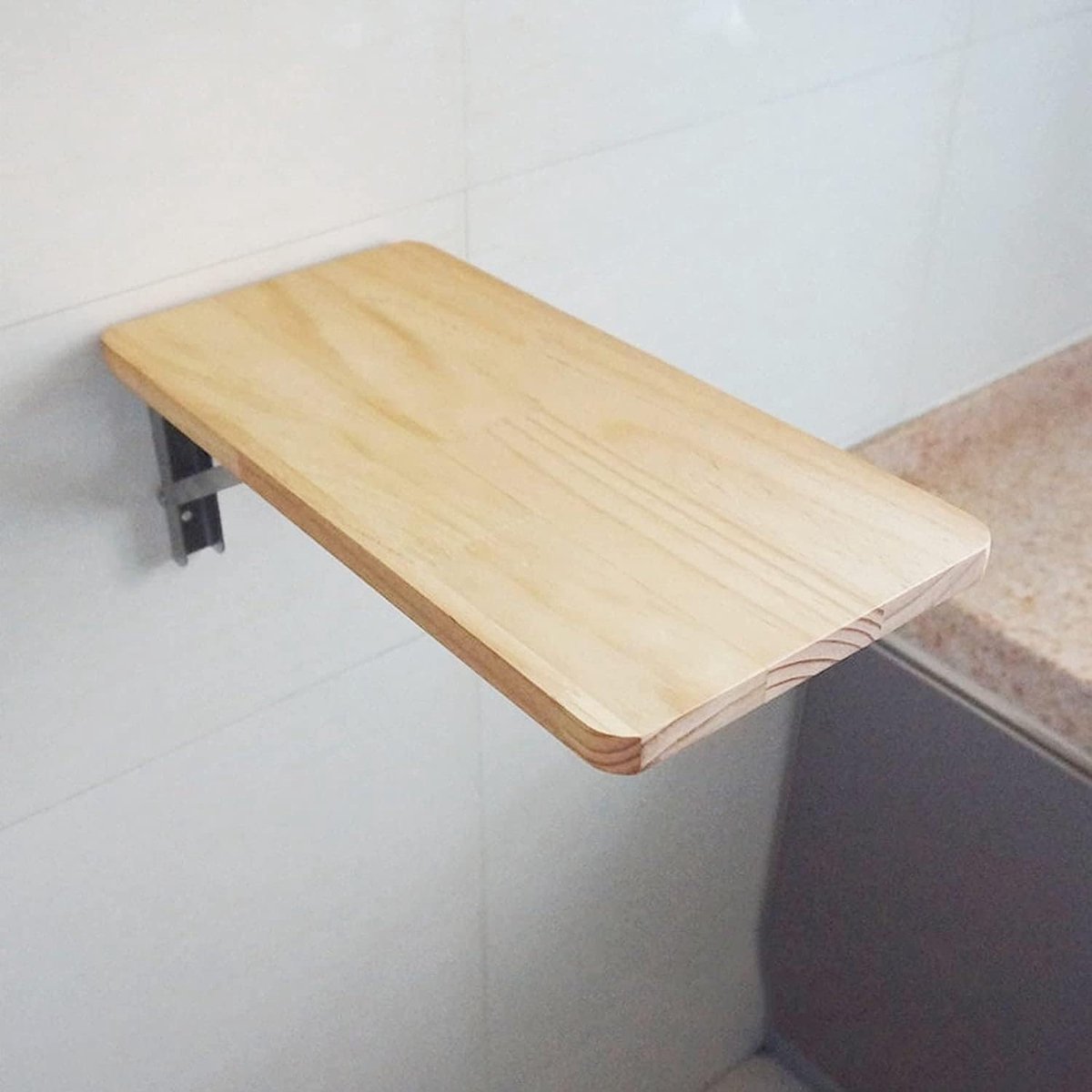 Opklapbare Wandtafel - Inklapbare Tafel - Ruimte Besparen - Massief Hout - Rechthoek - Niet gespecificeerd