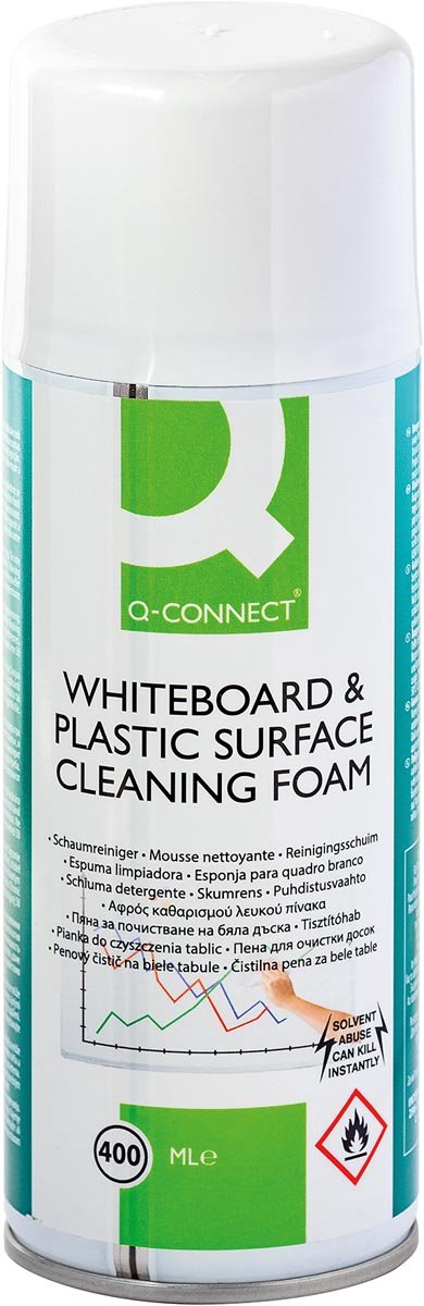 Q-CONNECT schuimreiniger | voor whiteboards | 400 ml