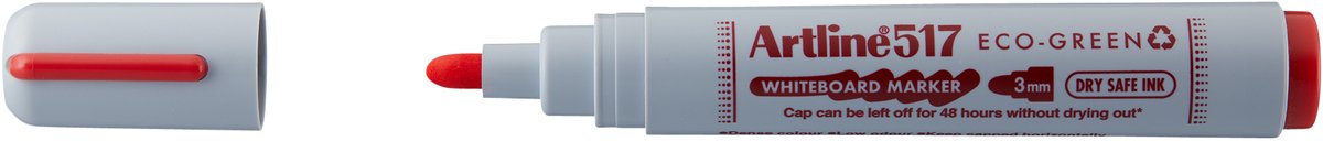 Whiteboardmarker artline 517 eco rond medium rood | 12 stuks