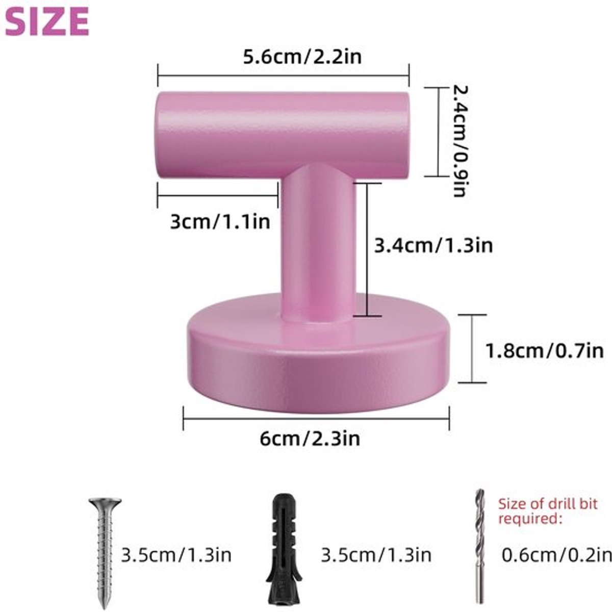NTHProducts - Handige Handdoekhaken - Wandkapstok - Roze - Towel Hooks - Geschikt