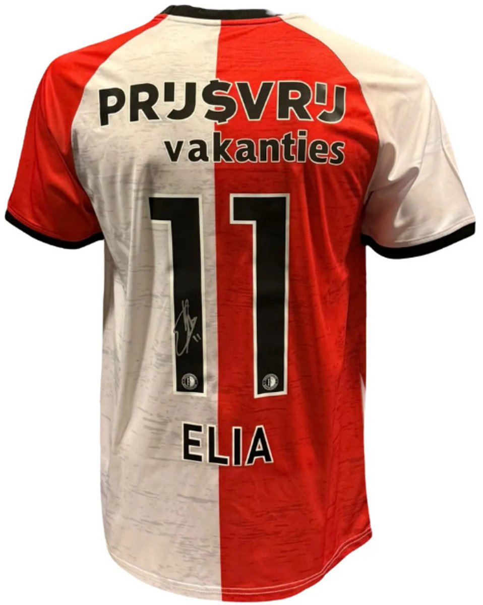 Eljero Elia gesigneerd Feyenoord 24/25 thuis shirt